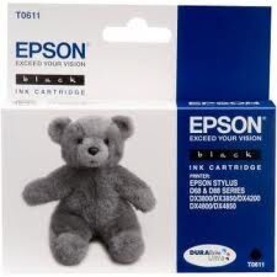 Epson C13T06114020 (T0611) Siyah Orjinal Kartuş - DX3800 / DX3850 Epson C13T06114020 (T0611) Siyah Orjinal Kartuş - DX3800 / DX3850