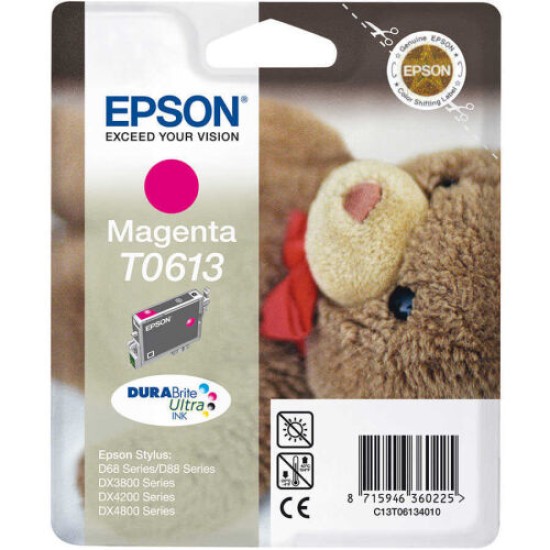 Epson C13T06134020 (T0613) Kırmızı Orjinal Kartuş - DX3800 / DX3850 Epson C13T06134020 (T0613) Kırmızı Orjinal Kartuş - DX3800 / DX3850