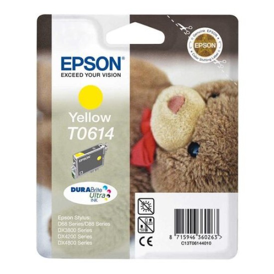 Epson C13T06144020 (T0614) Sarı Orjinal Kartuş - DX3800 / DX3850 Epson C13T06144020 (T0614) Sarı Orjinal Kartuş - DX3800 / DX3850