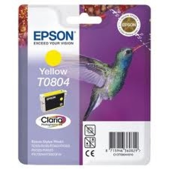 Epson C13T08044021 (T0804) Sarı Orjinal Kartuş - Stylus Photo PX650 Epson C13T08044021 (T0804) Sarı Orjinal Kartuş - Stylus Photo PX650