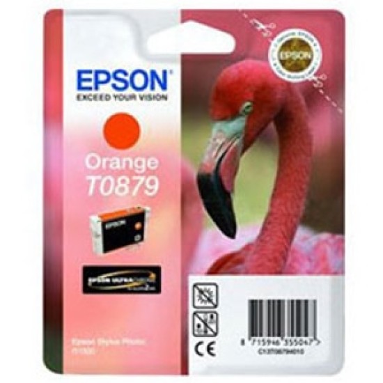Epson C13T08794020 (T0879) Turuncu Orjinal Kartuş - Photo R1900 Epson C13T08794020 (T0879) Turuncu Orjinal Kartuş - Photo R1900