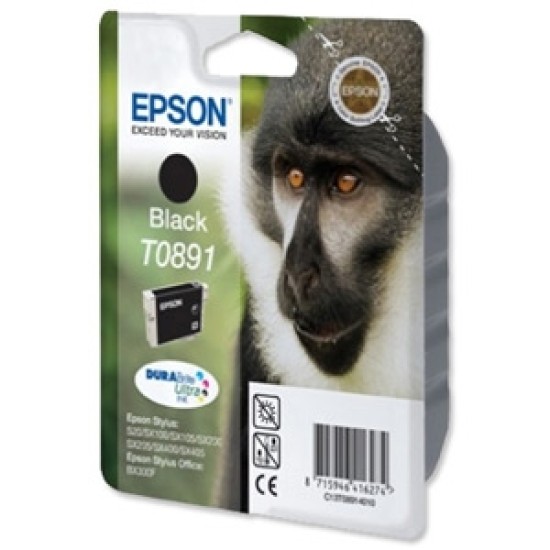 Epson C13T08914020 (T0891) Siyah Orjinal Kartuş - Stylus SX105 (T2118) Epson C13T08914020 (T0891) Siyah Orjinal Kartuş - Stylus SX105 (T2118)