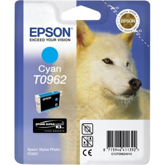 Epson C13T09624020 (T0962) Mavi Orjinal Kartuş - Photo R2880 Epson C13T09624020 (T0962) Mavi Orjinal Kartuş - Photo R2880