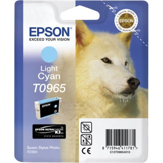 Epson C13T09654020 (T0965) Açık Mavi Orjinal Kartuş - Photo R2880 Epson C13T09654020 (T0965) Açık Mavi Orjinal Kartuş - Photo R2880