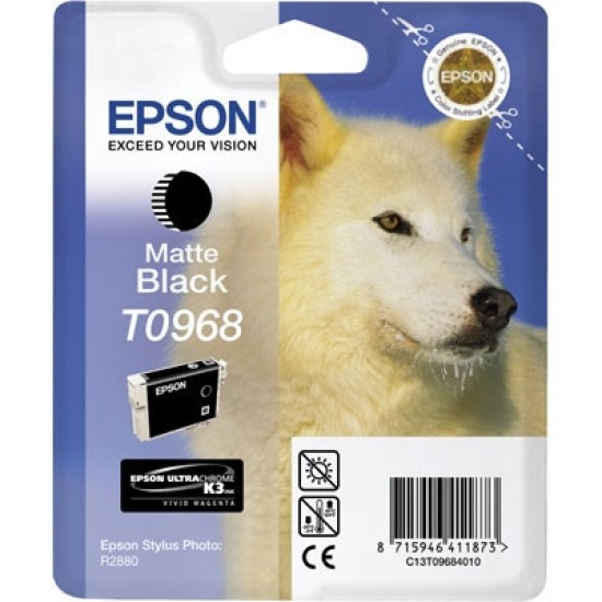 Epson C13T09684020 (T0968) Mat Siyah Orjinal Kartuş - Photo R2880 Epson C13T09684020 (T0968) Mat Siyah Orjinal Kartuş - Photo R2880