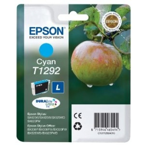 Epson C13T12924021 (T1292) Mavi Orjinal Kartuş - Stylus SX425 (T2228) Epson C13T12924021 (T1292) Mavi Orjinal Kartuş - Stylus SX425 (T2228)