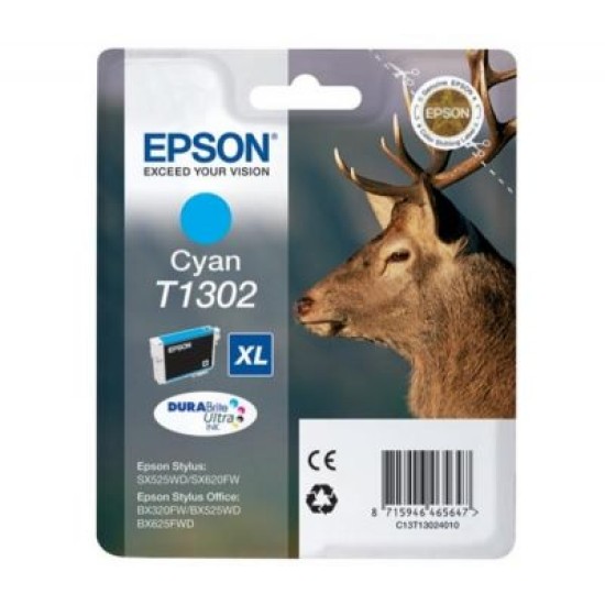 Epson C13T13024020 (T1302) Mavi Orjinal Kartuş (T2208) Epson C13T13024020 (T1302) Mavi Orjinal Kartuş (T2208)