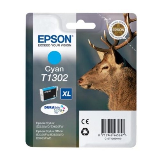 Epson C13T13024020 (T1302) Mavi Orjinal Kartuş (T2208) Epson C13T13024020 (T1302) Mavi Orjinal Kartuş (T2208)