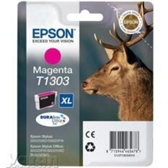Epson C13T13034020 (T1303) Kırmızı Orjinal Kartuş Epson C13T13034020 (T1303) Kırmızı Orjinal Kartuş