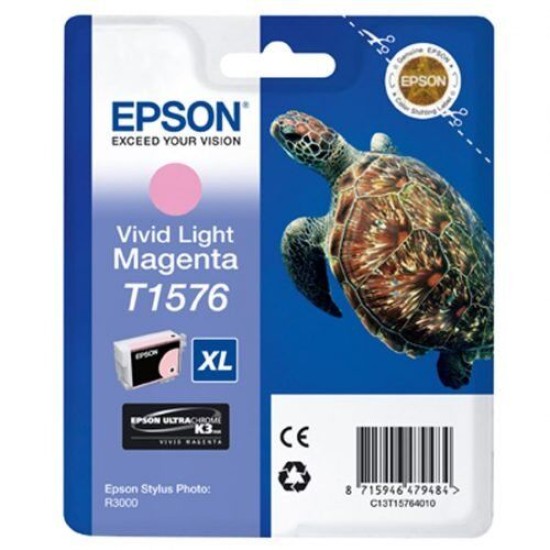 Epson C13T15764010 (T1576) Açık Kırmızı Orjinal Kartuş - Stylus Photo R3000 (T12607)