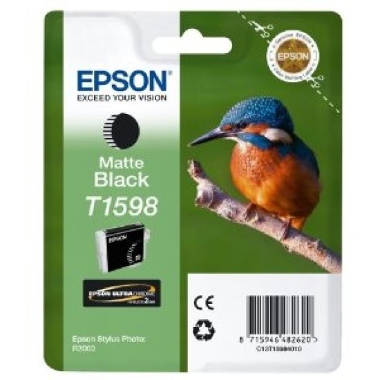 Epson C13T15984010 (T1598) Mat Siyah Orjinal Kartuş - Stylus Photo R2000 (T1680)