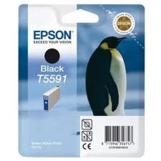 Epson C13T55914010 (T5591) Siyah Orjinal Kartuş - Stylus Photo RX700 Epson C13T55914010 (T5591) Siyah Orjinal Kartuş - Stylus Photo RX700