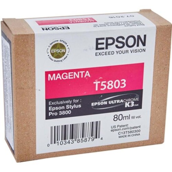 Epson C13T580300 (T5803) Kırmızı Orjinal Kartuş - Stylus Pro 3800 (T2746)