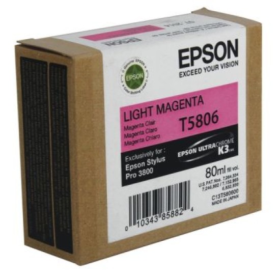 Epson C13T580600 (T5806) Açık Kırmızı Orjinal Kartuş - Stylus Pro 3800 Epson C13T580600 (T5806) Açık Kırmızı Orjinal Kartuş - Stylus Pro 3800