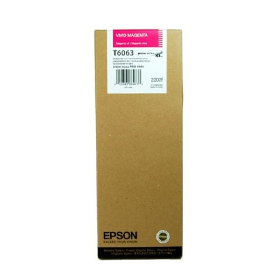 Epson C13T606300 (T6063) Kırmızı Orjinal Kartuş - Stylus Pro 4800 Epson C13T606300 (T6063) Kırmızı Orjinal Kartuş - Stylus Pro 4800