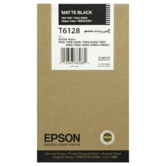 Epson C13T612800 (T6128) Mat Siyah Orjinal Kartuş - Stylus Pro 7800 (T1647) Epson C13T612800 (T6128) Mat Siyah Orjinal Kartuş - Stylus Pro 7800 (T1647)