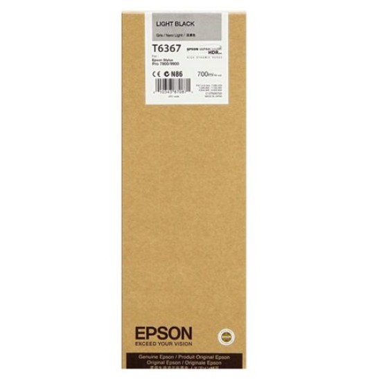Epson C13T636700 (T6367) Açık Siyah Orjinal Kartuş - Stylus Pro 7700 (T12104) Epson C13T636700 (T6367) Açık Siyah Orjinal Kartuş - Stylus Pro 7700 (T12104)