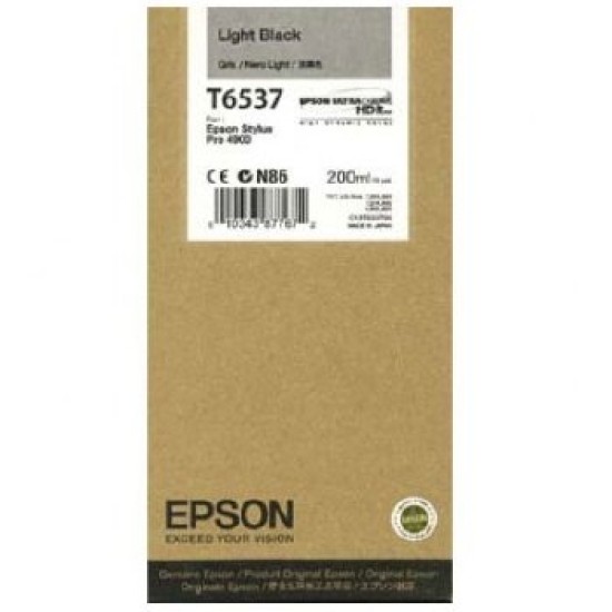 Epson C13T653700 (T6537) Açık Siyah Orjinal Kartuş - Stylus Pro 4900 Epson C13T653700 (T6537) Açık Siyah Orjinal Kartuş - Stylus Pro 4900