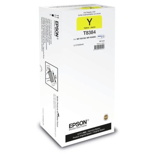 Epson C13T838440 (T8384) Sarı Orjinal Kartuş - WF-R5690DTWF / WF-R5190DTW (T12049)