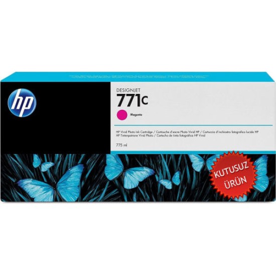 HP B6Y09A (771C) Kırmızı Plotter Kartuşu - DesignJet Z6200 (U) (T8714) HP B6Y09A (771C) Kırmızı Plotter Kartuşu - DesignJet Z6200 (U) (T8714)
