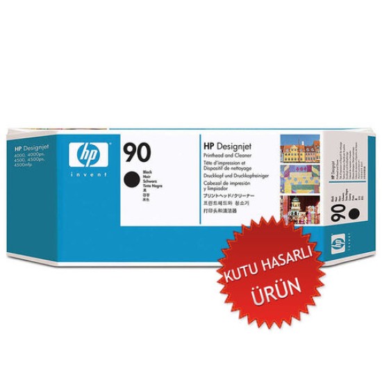 HP C5054A (90) Siyah Kafa Kartuşu + Temizleyicisi - DesignJet 4000 (C) (T12516) HP C5054A (90) Siyah Kafa Kartuşu + Temizleyicisi - DesignJet 4000 (C) (T12516)