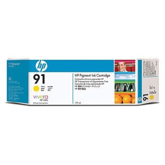 HP C9469A (91) Sarı Orjinal Kartuş - Designjet Z6100 HP C9469A (91) Sarı Orjinal Kartuş - Designjet Z6100