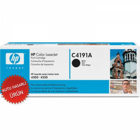 HP C4191A Siyah Orjinal Toner - LaserJet 4500 / 4550 (C) (T8084)
