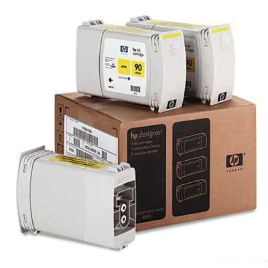 HP C5085A (90) 3lü Sarı Orjinal Kartuş - DesignJet 4000 (T1203) HP C5085A (90) 3lü Sarı Orjinal Kartuş - DesignJet 4000 (T1203)