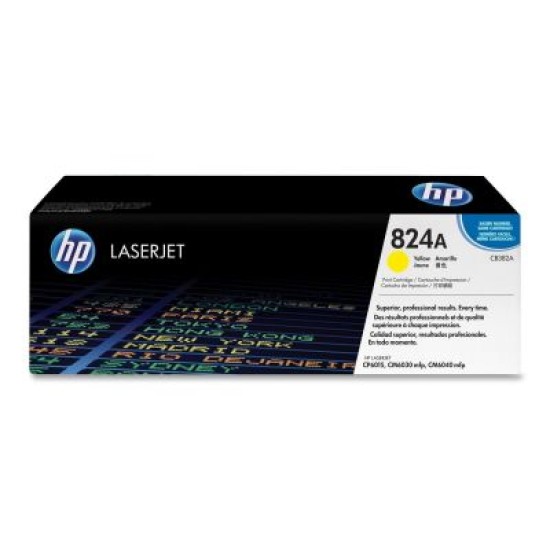 HP CB382A (824A) Sarı Orjinal Toner - Laserjet CP6015 HP CB382A (824A) Sarı Orjinal Toner - Laserjet CP6015