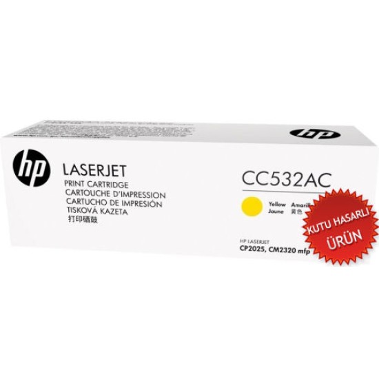 HP CC532AC (304A) Sarı Orjinal Toner - LaserJet CP2025n (C) (T8004) HP CC532AC (304A) Sarı Orjinal Toner - LaserJet CP2025n (C) (T8004)