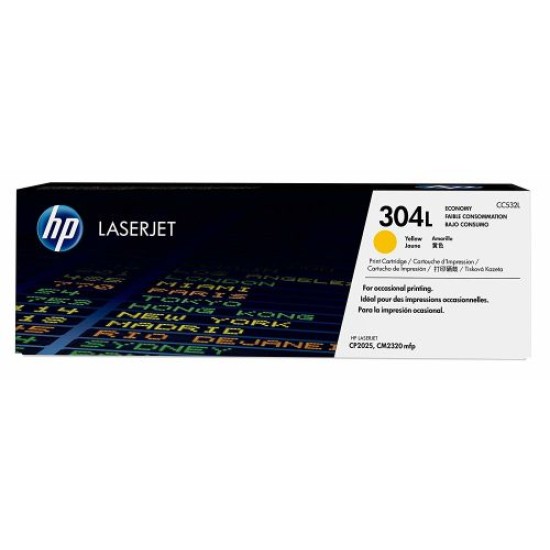 HP CC532L (304L) Sarı Orjinal Ekonomik Toner - LaserJet CP2025n HP CC532L (304L) Sarı Orjinal Ekonomik Toner - LaserJet CP2025n