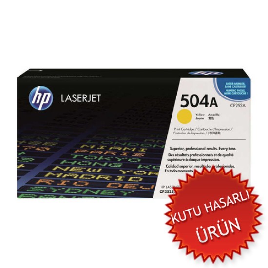 HP CE252A (504A) Sarı Orjinal Toner - CP3525 / CM3530 (C) (T17583) HP CE252A (504A) Sarı Orjinal Toner - CP3525 / CM3530 (C) (T17583)