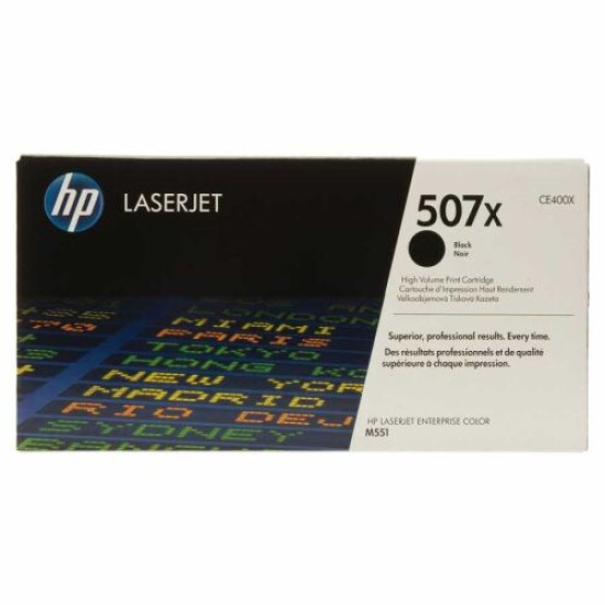 HP CE400X (507X) Siyah Orjinal Toner Yüksek Kapasite - Laserjet M551 / M570 (T3835) HP CE400X (507X) Siyah Orjinal Toner Yüksek Kapasite - Laserjet M551 / M570 (T3835)