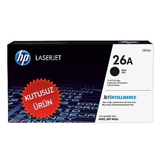 HP CF226A (26A) Siyah Orjinal Toner - M402 / M426 (U) (T7182)