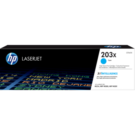 HP CF541X (203X) Mavi Orjinal Toner Yüksek Kapasite - M254dw / M280nw (T9699) HP CF541X (203X) Mavi Orjinal Toner Yüksek Kapasite - M254dw / M280nw (T9699)