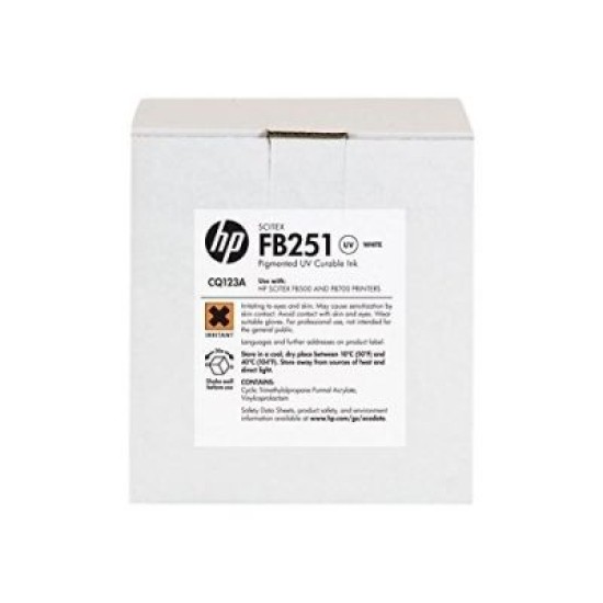 HP CQ123A FB251 2 Litre Beyaz Orjinal Scıtex Mürekkep HP CQ123A FB251 2 Litre Beyaz Orjinal Scıtex Mürekkep
