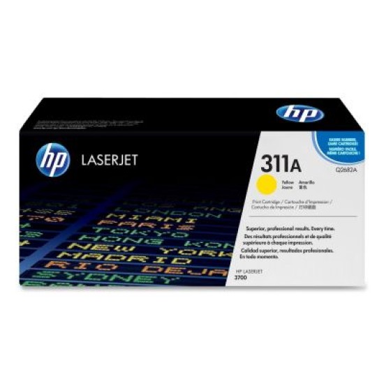 HP Q2682A (311A) Sarı Orjinal Toner - LaserJet 3700 HP Q2682A (311A) Sarı Orjinal Toner - LaserJet 3700