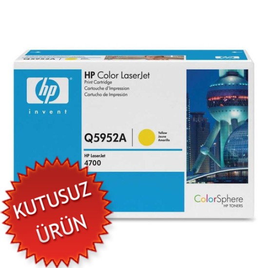 HP Q5952A Sarı Orjinal Toner - Laserjet 4700 (U) (T3582)