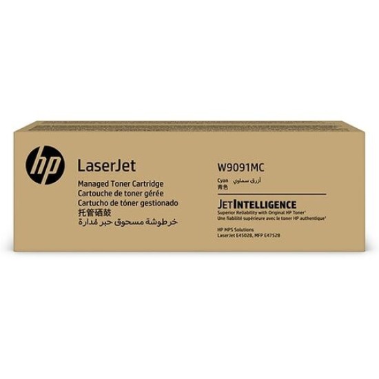 HP W9091MC Mavi Orjinal Toner - E45028dn / E47528 (T16439)