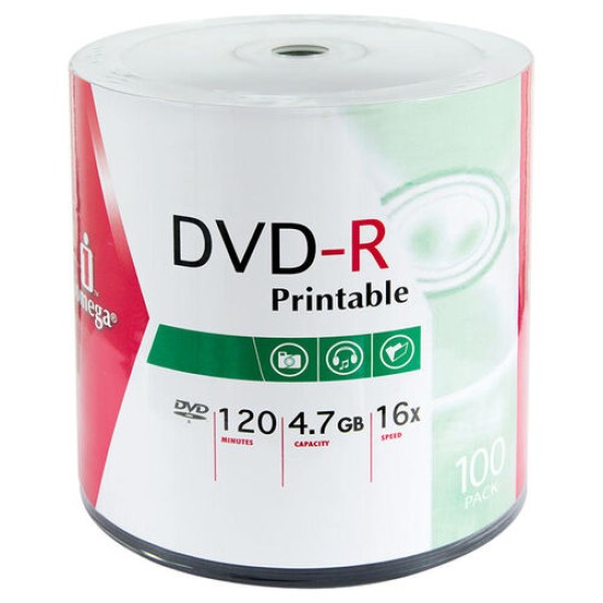 Iomega IDSP100PR 16X 4.7 GB DVD-R (100&#039;lü Paket) (T13286)
