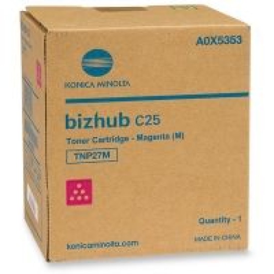 Konica Minolta TNP-27M (A0X5353) Kırmızı Orjinal Toner - Bizhub C25 (T9048)