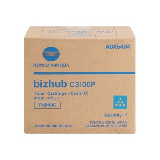 Konica Minolta TNP-50C (A0X5454) Mavi Orjinal Toner - C3100P (T11438)