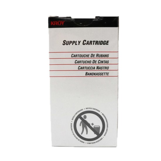 Kroy 2487916 12mm x 7m Siyah Üzerine Beyaz Orjinal Endüstriyel Kartuş - K5100 (T16964)