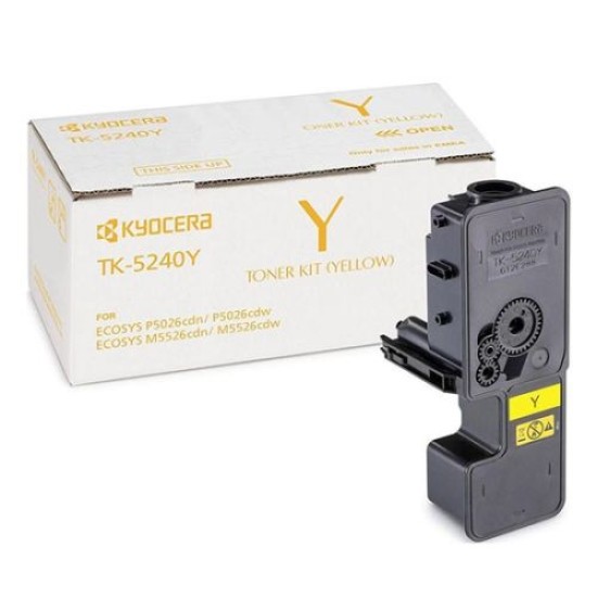 Kyocera TK-5240Y (1T02R7ANL0) Sarı Orjinal Toner - M5526 / P5026 (T9332)
