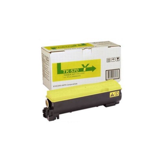 Kyocera TK-570Y (1T02HGAEU0) Sarı Orjinal Toner - FS-C5400DN / P7035CDN (T11762) Kyocera TK-570Y (1T02HGAEU0) Sarı Orjinal Toner - FS-C5400DN / P7035CDN (T11762)