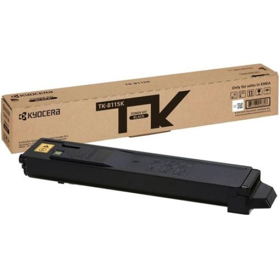 Kyocera TK-8115K (1T02P30NL0) Siyah Orjinal Toner - M8124cidn / M8130cidn (T11514)