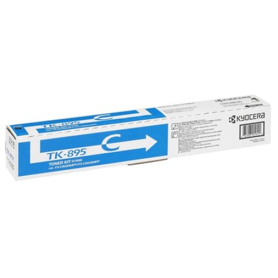 Kyocera TK-895C (1T02K0CNL0) Mavi Orjinal Toner - FS-C8020MFP Kyocera TK-895C (1T02K0CNL0) Mavi Orjinal Toner - FS-C8020MFP