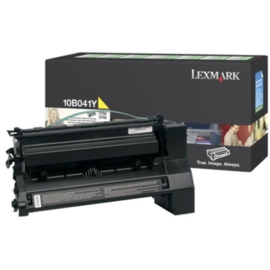 Lexmark 10B041Y Sarı Orjinal Toner - C750 / X750 Lexmark 10B041Y Sarı Orjinal Toner - C750 / X750