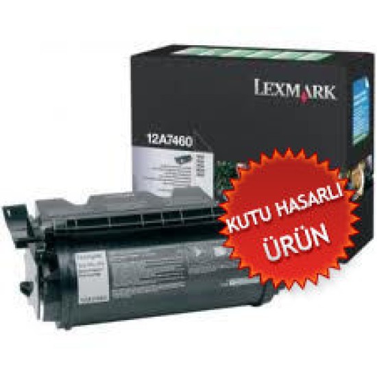 Lexmark 12A7460 Siyah Orjinal Toner - T630 (C) (T8999) Lexmark 12A7460 Siyah Orjinal Toner - T630 (C) (T8999)