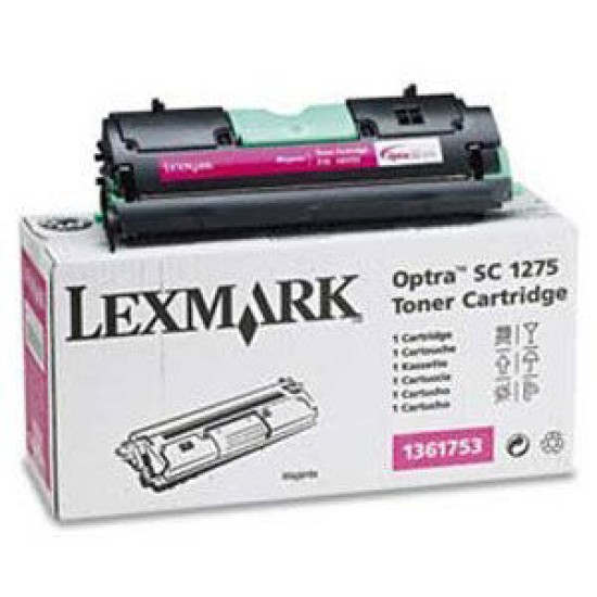 Lexmark 1361753 Kırmızı Orjinal Toner - SC-1275 (B) Lexmark 1361753 Kırmızı Orjinal Toner - SC-1275 (B)